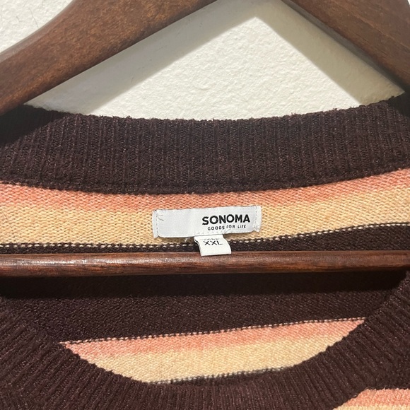 SONOMA SOFT STRETCHY STRIPED COZY SWEATER SIZE XXL - Picture 10 of 11